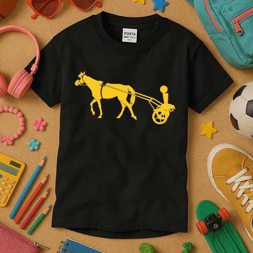 Joker Horse Cart Denver Basketball Kids T-Shirt