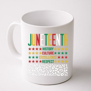 Juneteenth History Culture Excellence Respect Coffee Mug