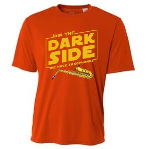 Join He Dark Side Saxophone Player Cooling Performance Crew T-Shirt