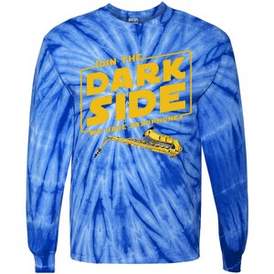 Join He Dark Side Saxophone Player Tie-Dye Long Sleeve Shirt