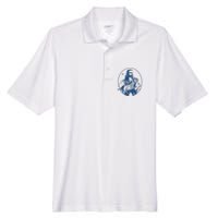 Jesus Holding Dinosaur Men's Origin Performance Pique Polo