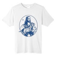 Jesus Holding Dinosaur Tall Fusion ChromaSoft Performance T-Shirt