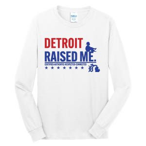 Jemele Hill Detroit Raised Me Certified Respected Connected New Tall Long Sleeve T-Shirt