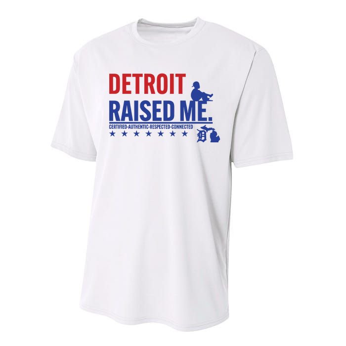 Jemele Hill Detroit Raised Me Certified Respected Connected New Performance Sprint T-Shirt