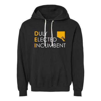 Justice Horn Dei Duly Elected Incumbent Garment-Dyed Fleece Hoodie