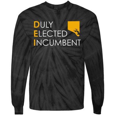 Justice Horn Dei Duly Elected Incumbent Tie-Dye Long Sleeve Shirt