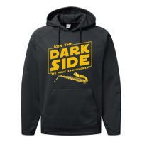 Join He Dark Side Saxophone Player Hoodie Performance Fleece Hoodie