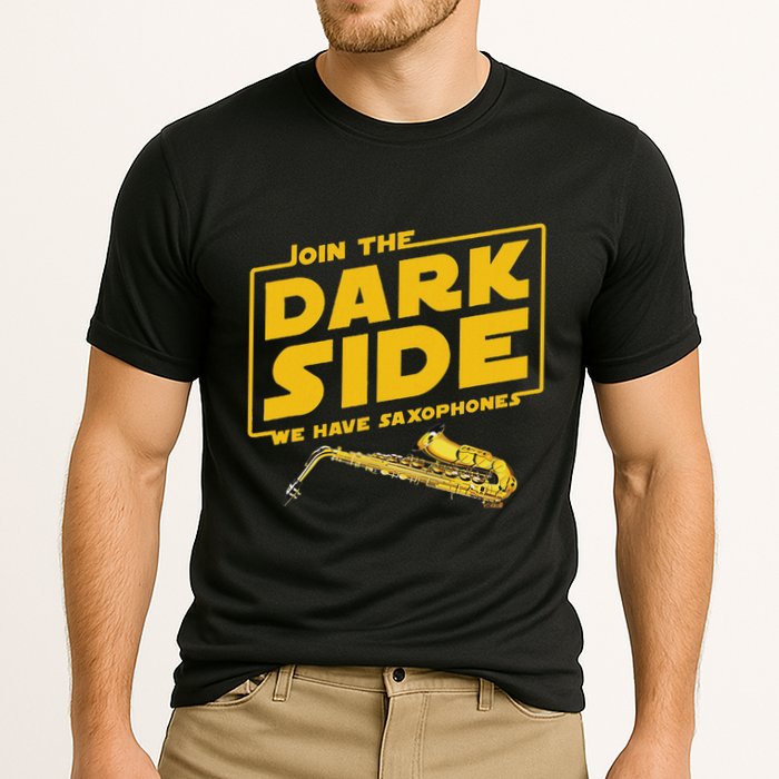Join He Dark Side Saxophone Player Hoodie Performance Shirt