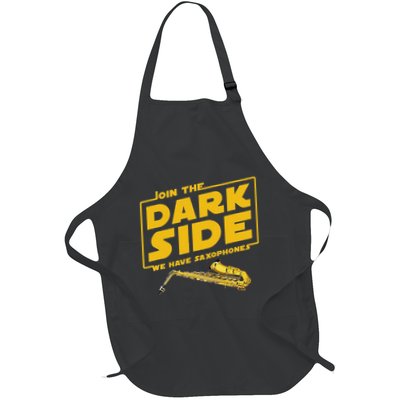 Join He Dark Side Saxophone Player Hoodie Full-Length Apron With Pockets