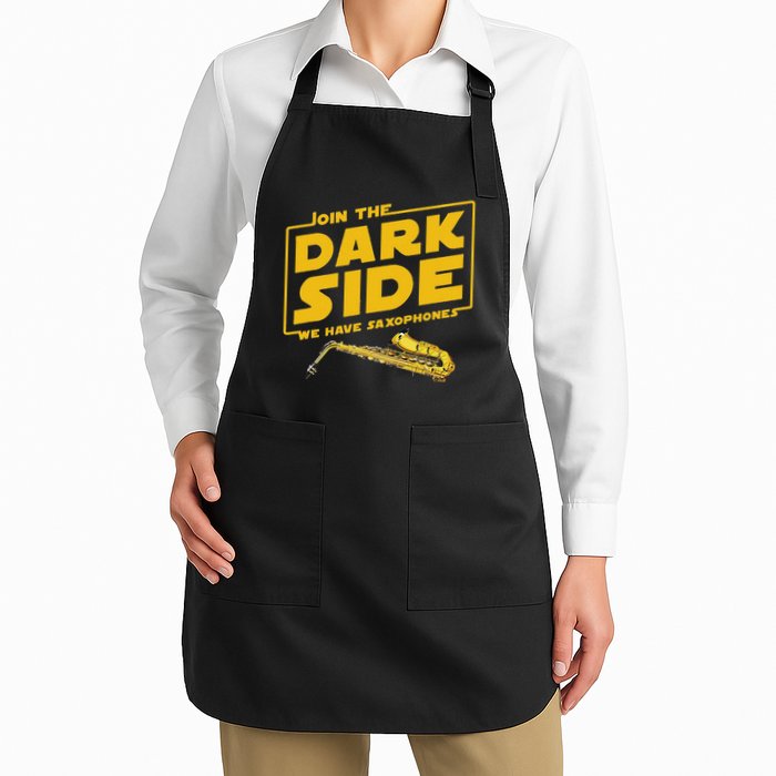 Join He Dark Side Saxophone Player Hoodie Apron