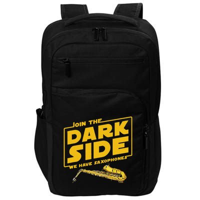Join He Dark Side Saxophone Player Hoodie Impact Tech Backpack