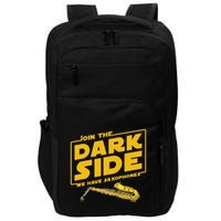 Join He Dark Side Saxophone Player Hoodie Impact Tech Backpack