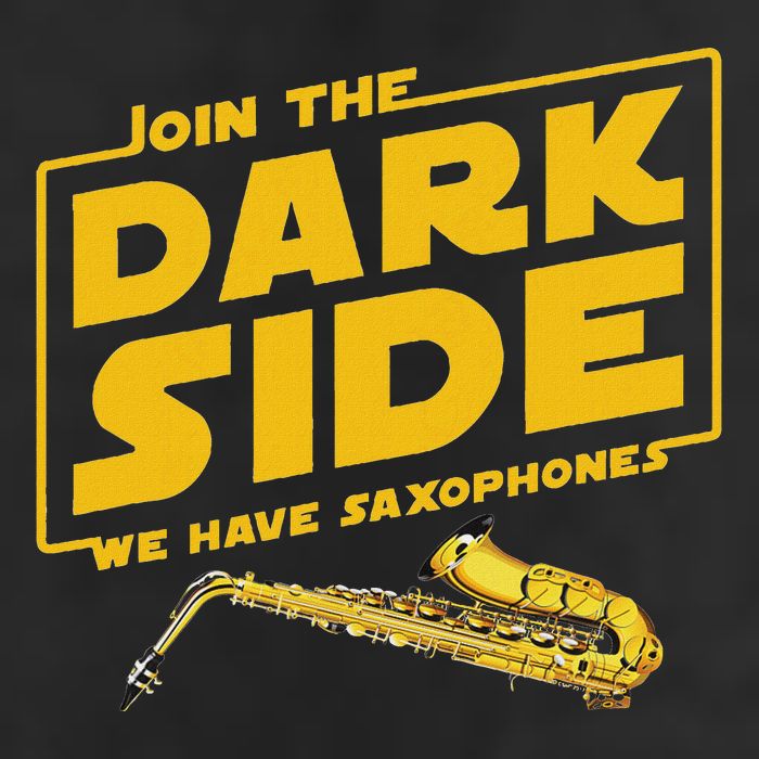 Join He Dark Side Saxophone Player Hoodie 15oz Campfire Ceramic Mug