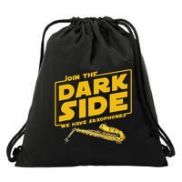 Join He Dark Side Saxophone Player Hoodie Drawstring Bag