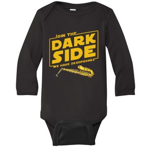 Join He Dark Side Saxophone Player Hoodie Baby Long Sleeve Bodysuit