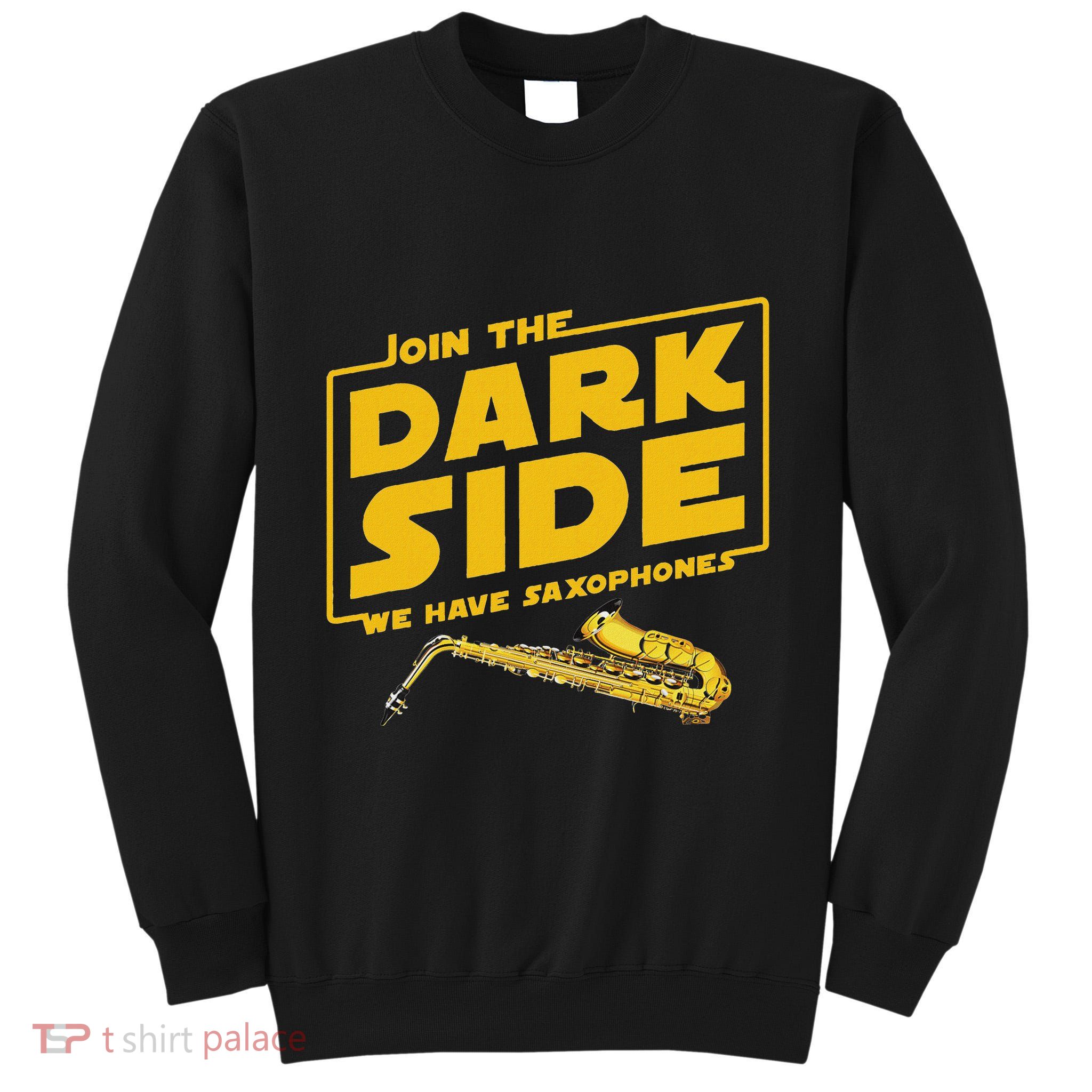 Join He Dark Side Saxophone Player Hoodie Tall Sweatshirt
