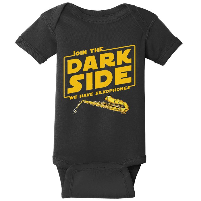 Join He Dark Side Saxophone Player Hoodie Baby Bodysuit