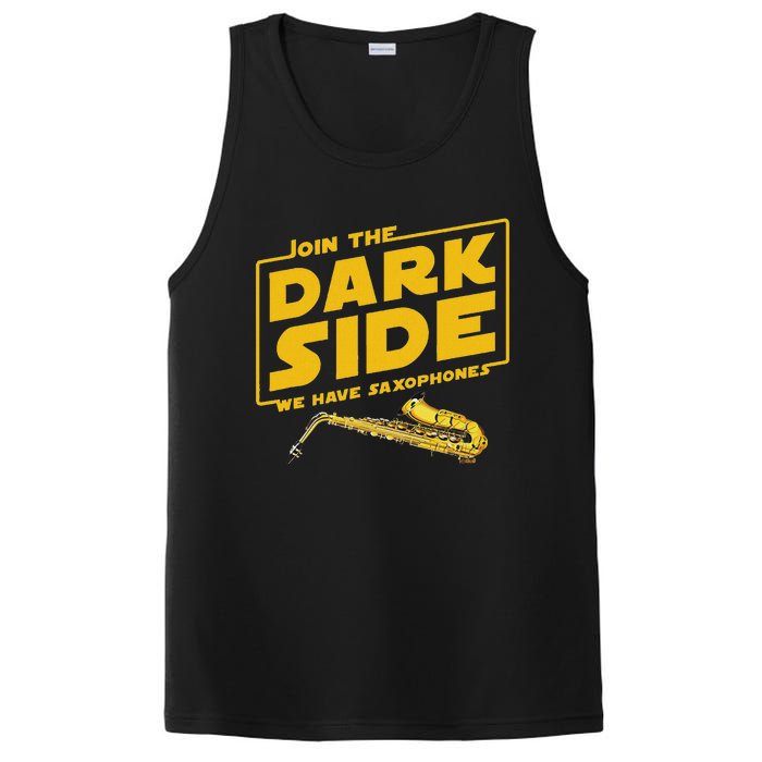 Join He Dark Side Saxophone Player Hoodie PosiCharge Competitor Tank