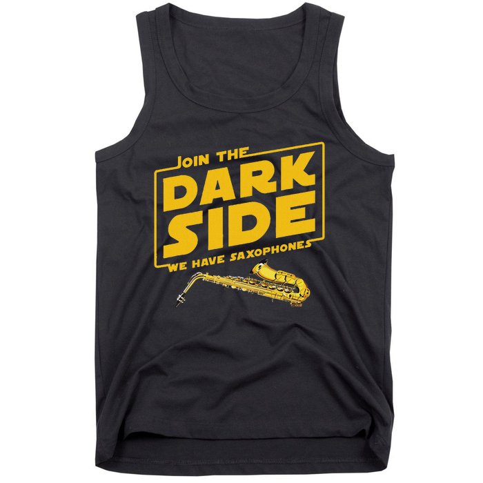 Join He Dark Side Saxophone Player Hoodie Tank Top