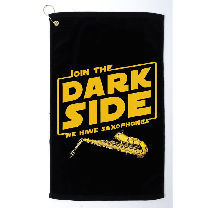 Join He Dark Side Saxophone Player Hoodie Golf Towel