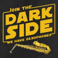 Join He Dark Side Saxophone Player Hoodie Golf Towel