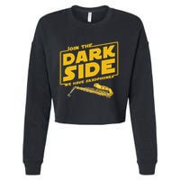Join He Dark Side Saxophone Player Hoodie Cropped Pullover Crew