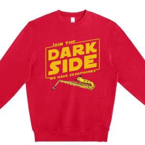 Join He Dark Side Saxophone Player Hoodie Premium Crewneck Sweatshirt