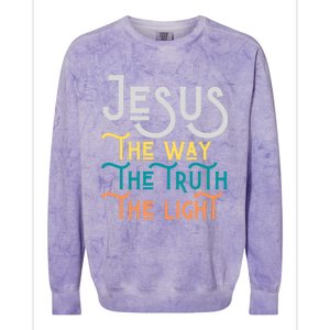 Jesus Happy Easter Family Mom Dad Meaningful Gift Colorblast Crewneck Sweatshirt