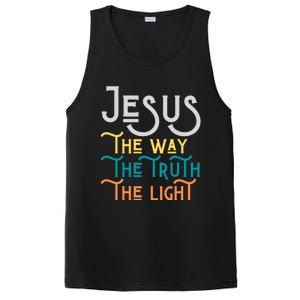 Jesus Happy Easter Family Mom Dad Meaningful Gift PosiCharge Competitor Tank