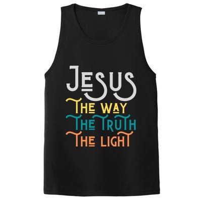 Jesus Happy Easter Family Mom Dad Meaningful Gift PosiCharge Competitor Tank
