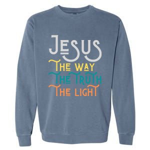 Jesus Happy Easter Family Mom Dad Meaningful Gift Garment-Dyed Sweatshirt