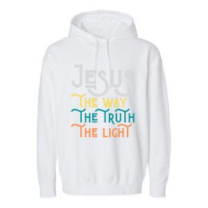 Jesus Happy Easter Family Mom Dad Meaningful Gift Garment-Dyed Fleece Hoodie