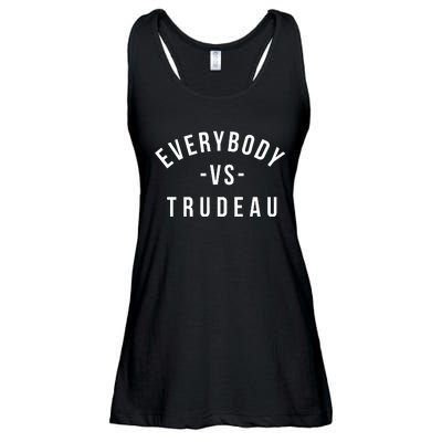 Jonathan Harvey Everybody Vs Trudeau Ladies Essential Flowy Tank