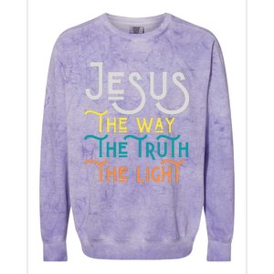 Jesus Happy Easter Family Mom Dad mother's day Colorblast Crewneck Sweatshirt