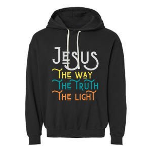 Jesus Happy Easter Family Mom Dad mother's day Garment-Dyed Fleece Hoodie