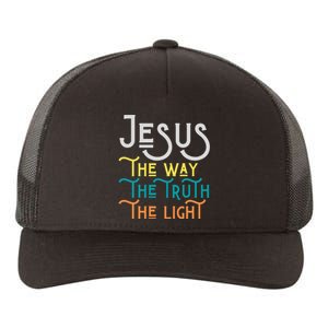 Jesus Happy Easter Family Mom Dad mother's day Yupoong Adult 5-Panel Trucker Hat