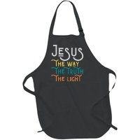 Jesus Happy Easter Family Mom Dad mother's day Full-Length Apron With Pockets