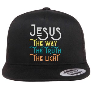 Jesus Happy Easter Family Mom Dad mother's day Flat Bill Trucker Hat