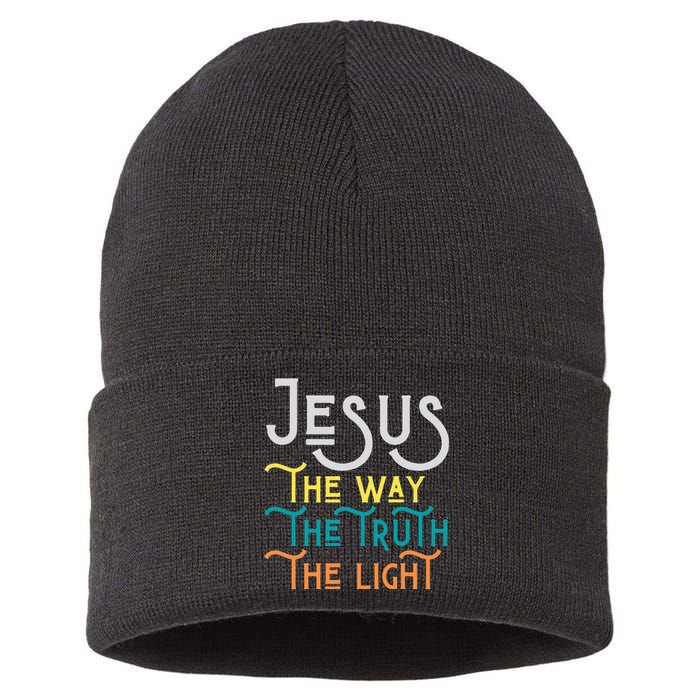 Jesus Happy Easter Family Mom Dad mother's day Sustainable Knit Beanie