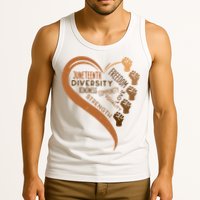 Juneteenth Heart Fists Black History Melanin Tank Top