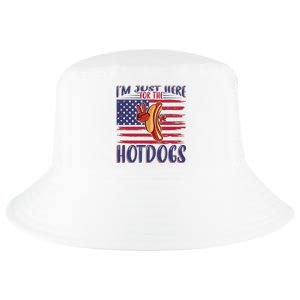 Just Here For The Hot Dogs Cool Comfort Performance Bucket Hat