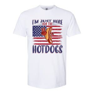 Just Here For The Hot Dogs Softstyle CVC T-Shirt