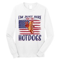 Just Here For The Hot Dogs Long Sleeve Shirt