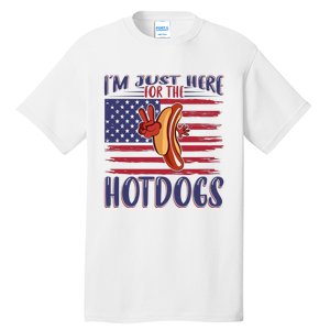 Just Here For The Hot Dogs Tall T-Shirt