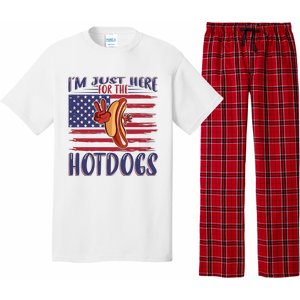 Just Here For The Hot Dogs Pajama Set