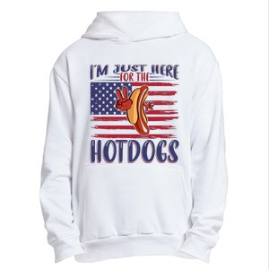 Just Here For The Hot Dogs Urban Pullover Hoodie