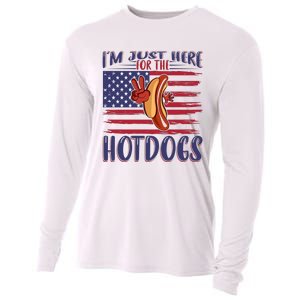 Just Here For The Hot Dogs Cooling Performance Long Sleeve Crew