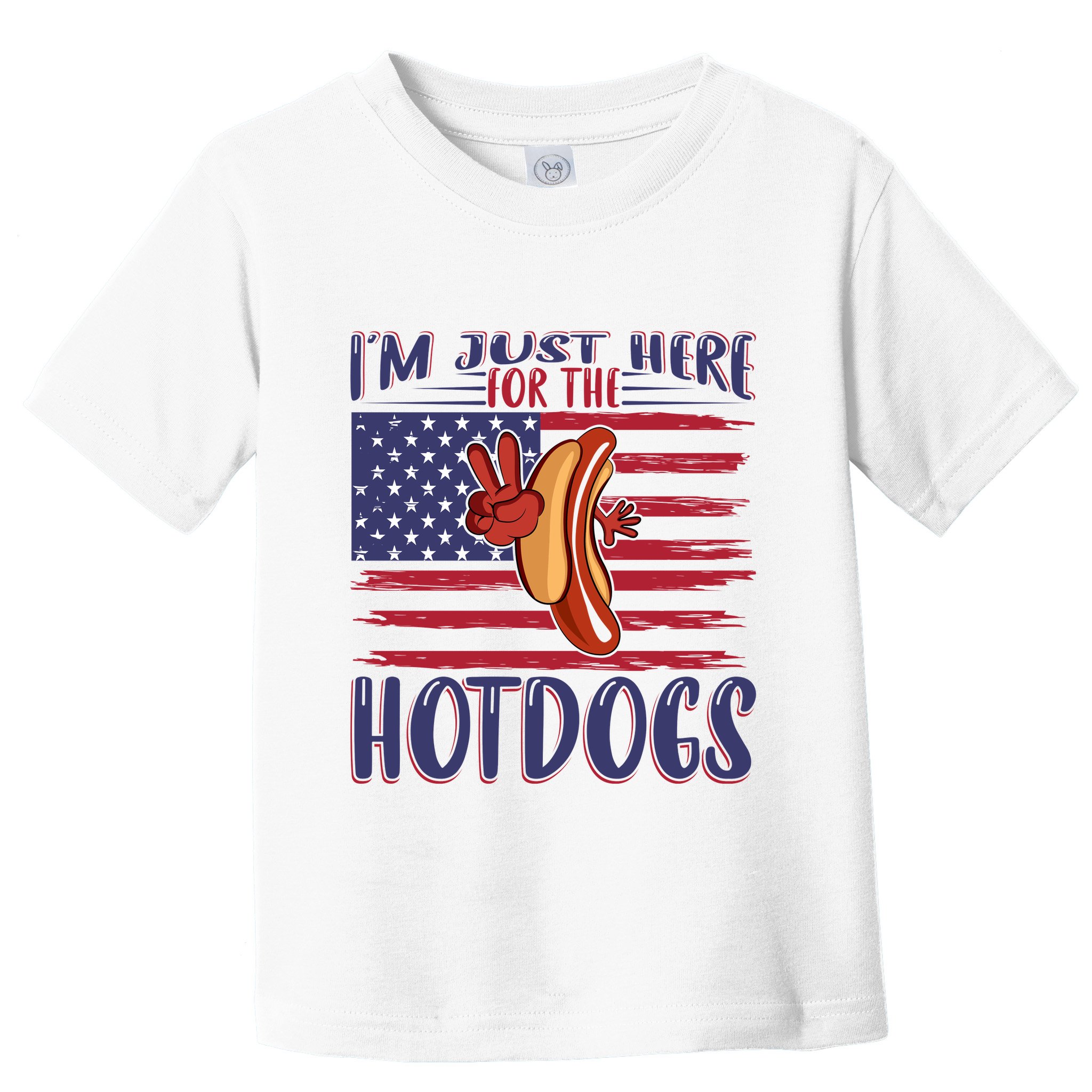 Just Here For The Hot Dogs Toddler T-Shirt