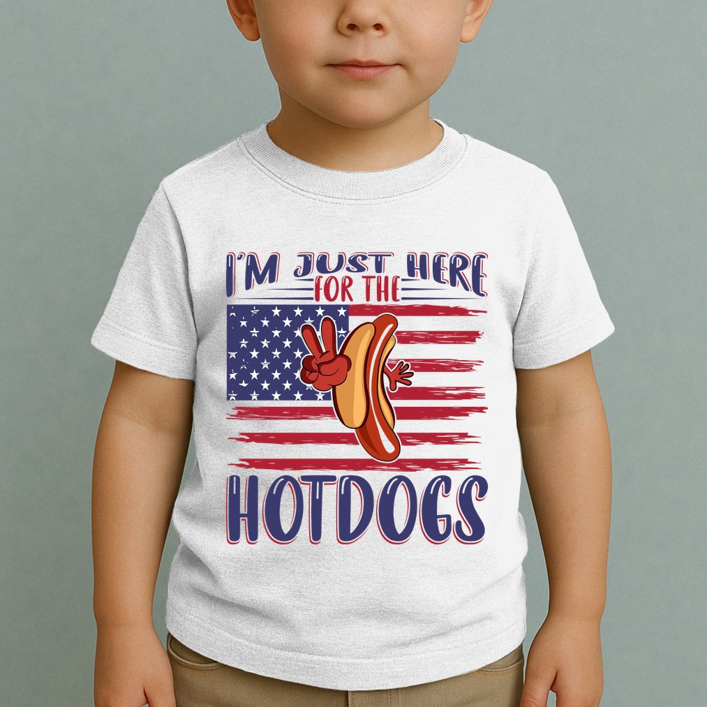 Just Here For The Hot Dogs Toddler T-Shirt