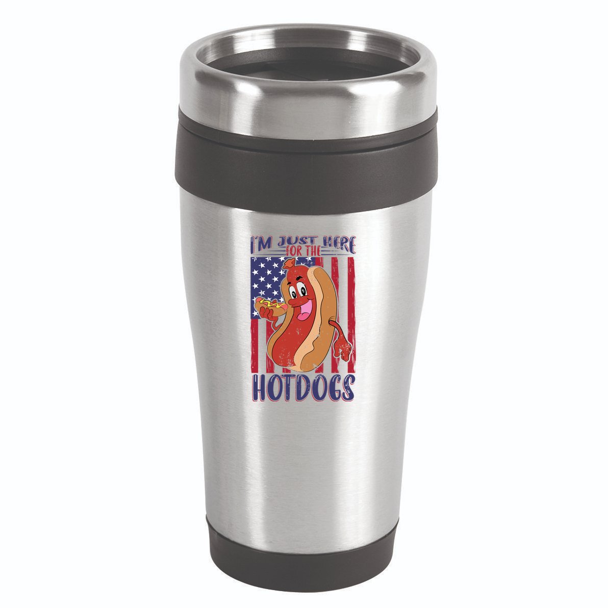 Just Here For The Hot Dogs 16oz Travel Tumbler